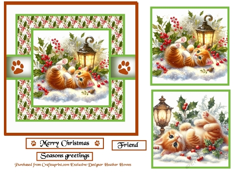 santa paws ginger kitten