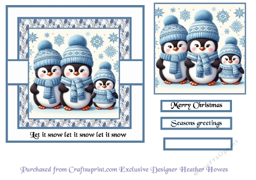 a penguin family