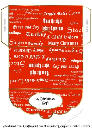 money wallet 2 red christmas words