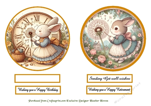 wishes toppers 3 more bunny wishes