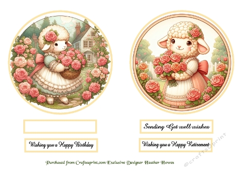 wishes toppers 10 sheep
