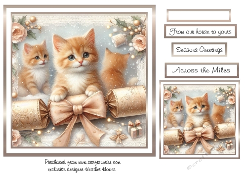 soft colours at christmas ginger kits