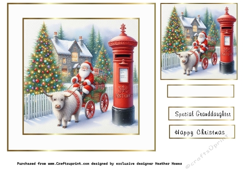 santas post office highland cow