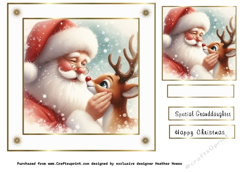 santas and his reindeer