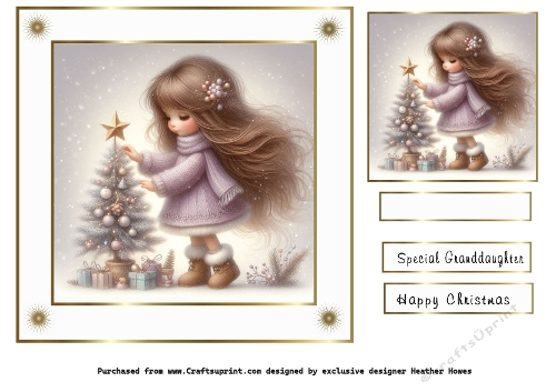  girl and the christmas tree