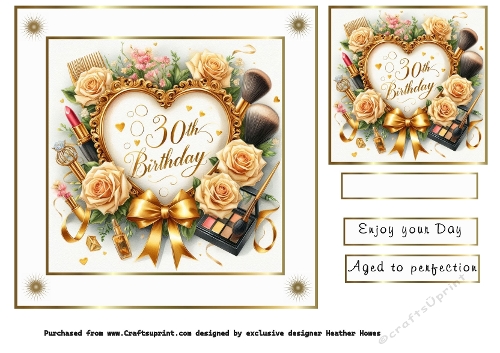 make up birthday with roses 30th