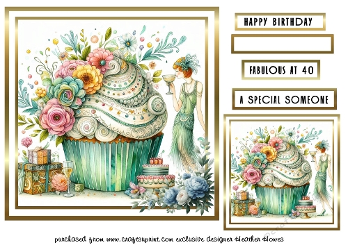 deco cupcake  birthday 1