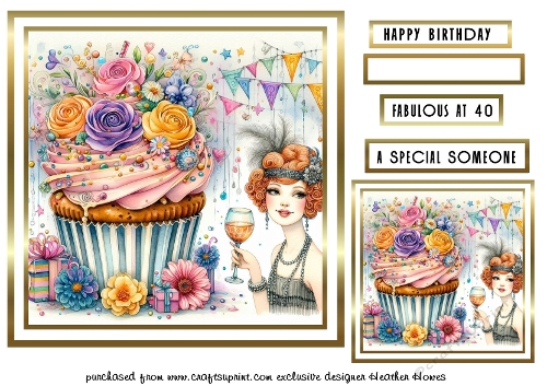 deco cupcake  birthday 4