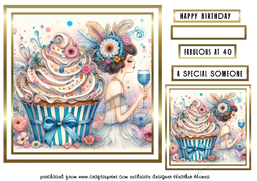 deco cupcake  birthday 7