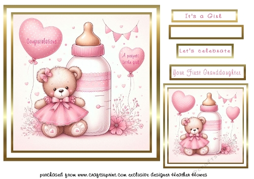Baby Girl bottle 1