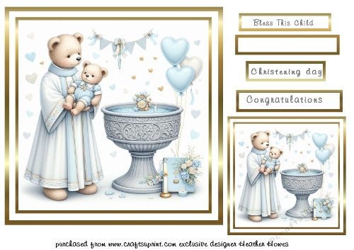 Baby boy christening
