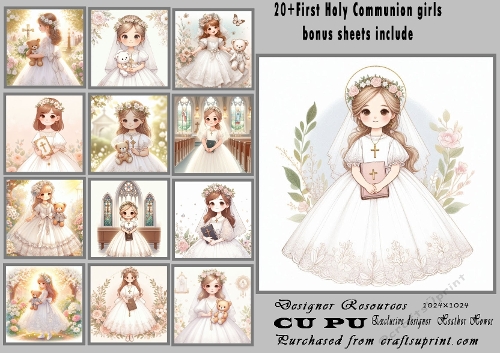 20+ 1st holy communion girls