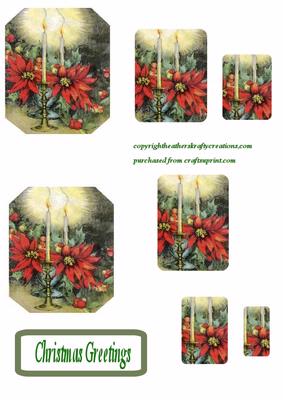Candles and Flowers for Christmas