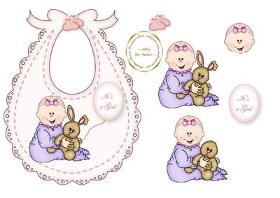 Its a Girl Balloon Bib