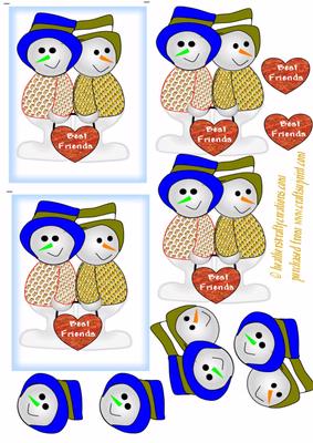 Snow Friends Toppers