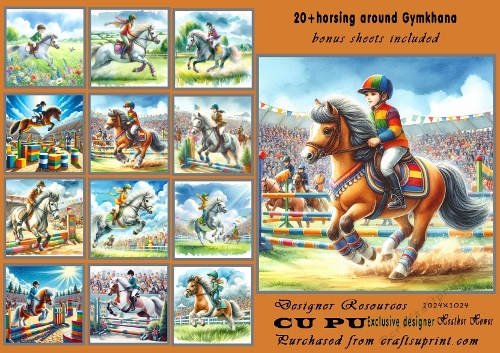 20+ horsing around at gymkhana