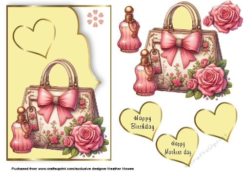 with love 7x5  handbag
