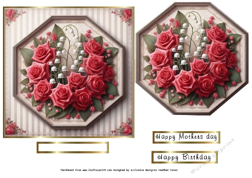 roses and lily of the valley