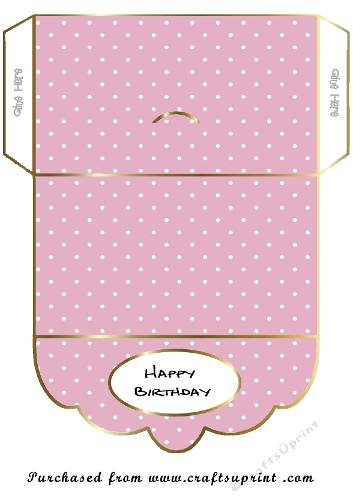 birthday wallet pink