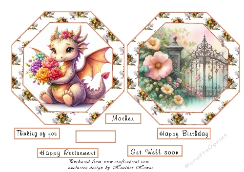 octagon toppers floral 2