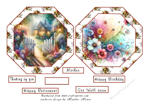 octagon toppers floral 4