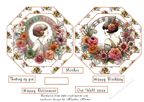 octagon toppers floral 5