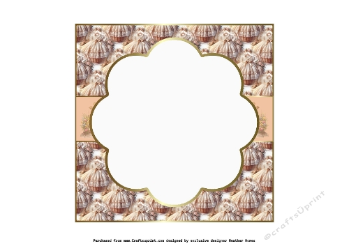 baby girl christening card insert 1 blank
