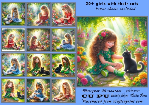20+girls and their cats
