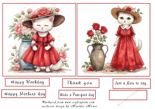 2 to a page cat toppers 2