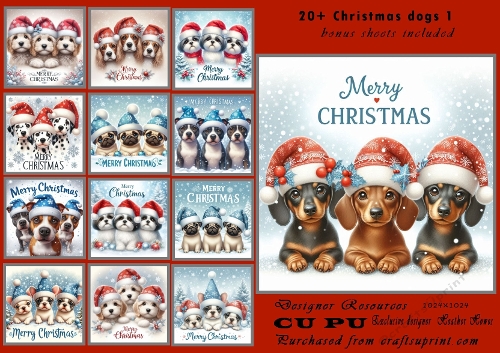 20+ dogs at christmas 1