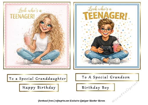 teenager toppers boy/girl