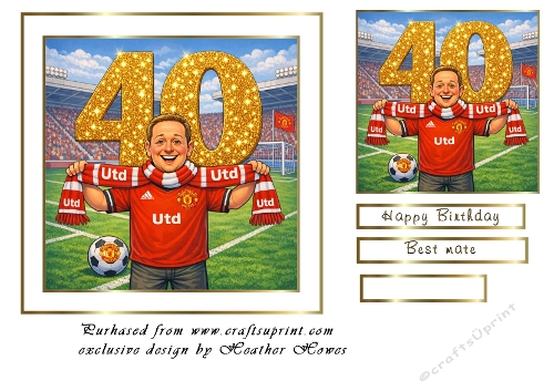 man utd 40 birthday