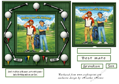 boys are on the golf course