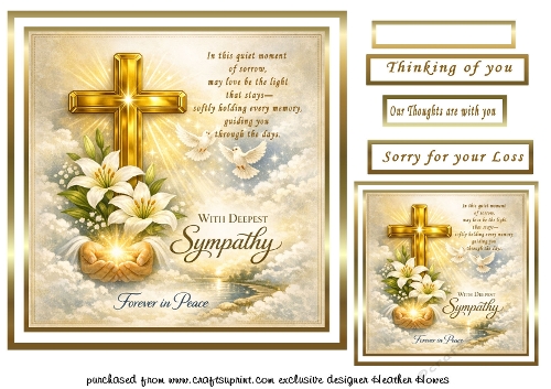 sympathy cross with lilies 2
