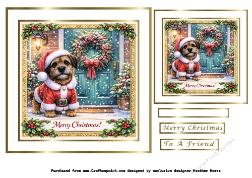  christmas border terrier