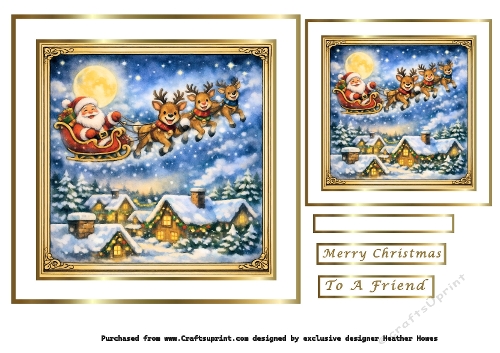 santas on his way