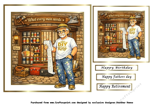 a parade of shops (what every man needs)DIY older man