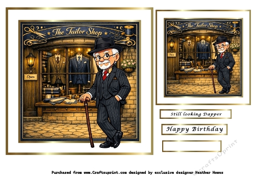 a parade of shops (The tailor shop)
