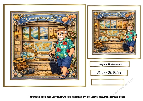 a parade of shops (cruising through life )man