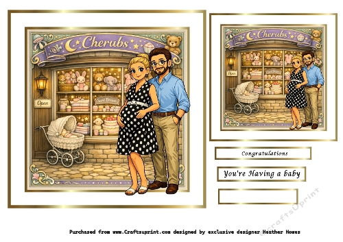 a parade of shops (cherubs) 