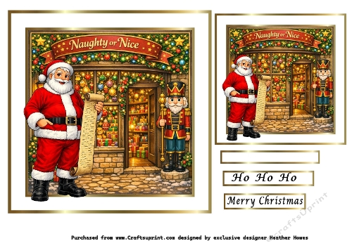 a parade of shops (naughty or nice  )christmas