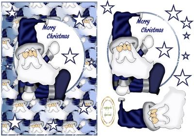 Blue Santa