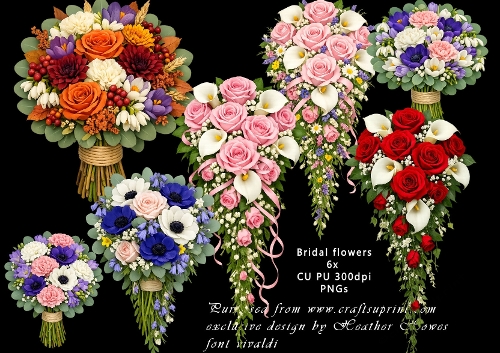 floral bridal bouquets and posies