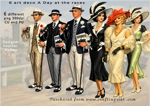 art deco a day at the races