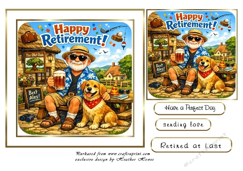 retirement 2 man and his dog