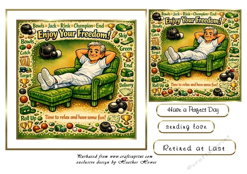 retirement 3 enjoy your freedom (bowls themed