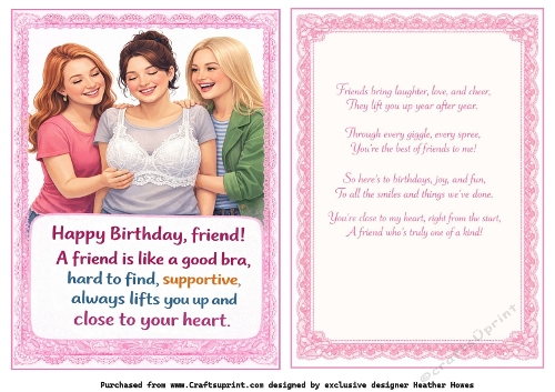 a friend is like a good bra