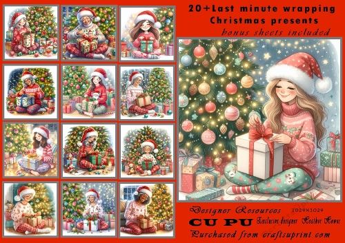20+ wrapping up gifts a free advent clock sheet included