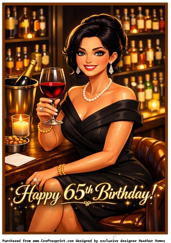 lady birthday 65th wine bar customer request