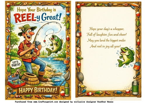 hope your birthday is reel-y great (fishing